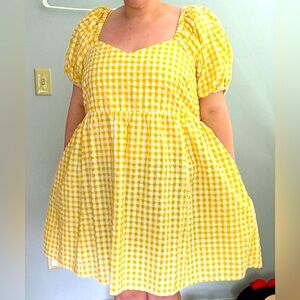 OLD NAVY yellow and white sundress